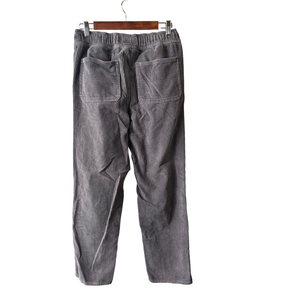 RSQ Corduroy Pants Straight Leg Size S Grey Mens Elastic Waist Drawstring Casual - Picture 2 of 12